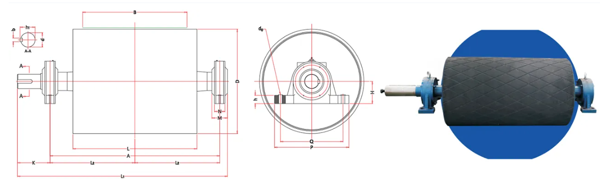 Conveyor Belt Drive Head Pulley Drum for Mining