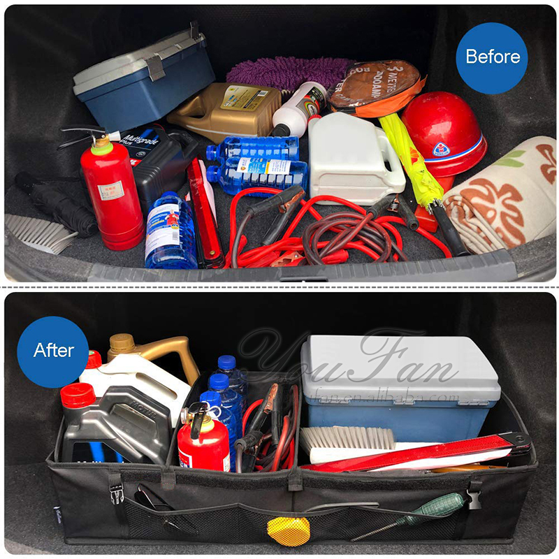 Flexible Cargo Storage Bag Car Organizer Foldable Trunk Organizer
