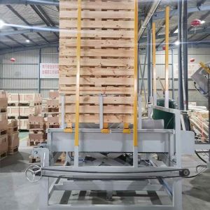 China Auto Stacking Nailing Euro Block Pallet Production Machinery on sale