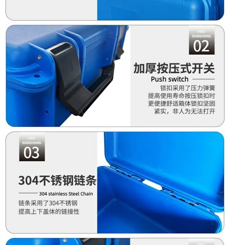 Customizable Options Sturdy Plastic Storage Boxes Portable Tool Case for Screw IP Rating no Black