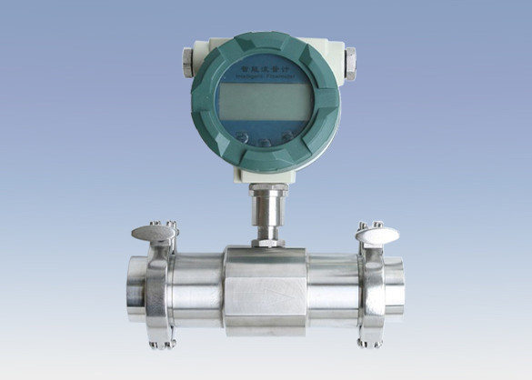 Quality digital turbine flow meter with wafter connection 4~20mA output for sale