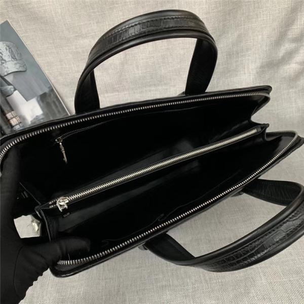 Authentic Ostrich Skin Businessmen Passcode Briefcase Handbag Exotic Genuine Leather Male Large Top-handle Working Purse