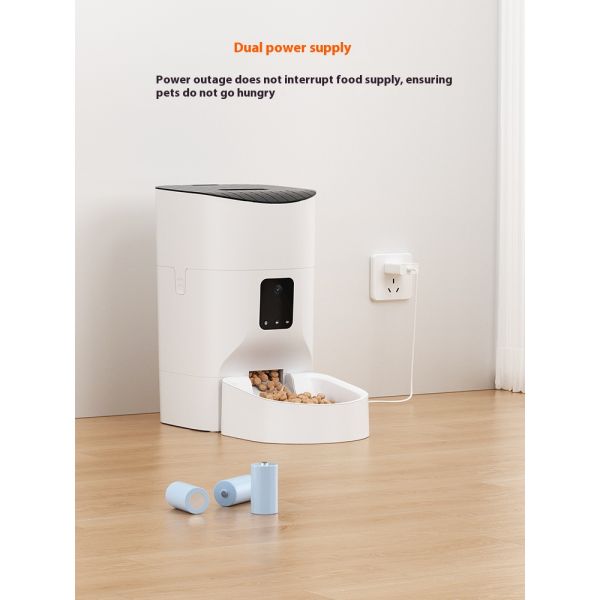 Video Smart Eco-Friendly APP Remote Control Charge Plastic Automatic Solid Pet Feeder Machine 7L/9L Capacity Bowls for Cats/Dogs