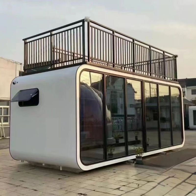 Portable Apple Home Pod Shaped Container Cabin House Modern Design Style Villa Sale