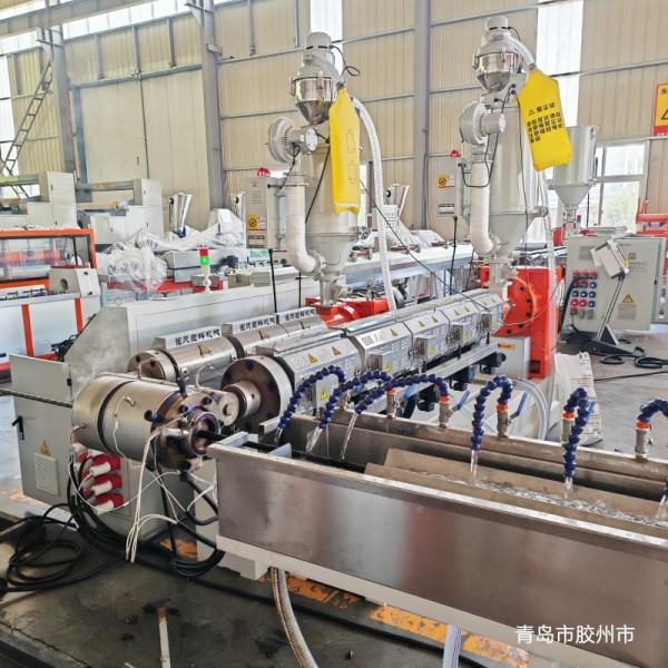 High Speed PC Steel Strand PE HDPE Sheathing Extrusion Line Plastic Coating Production Making Machine