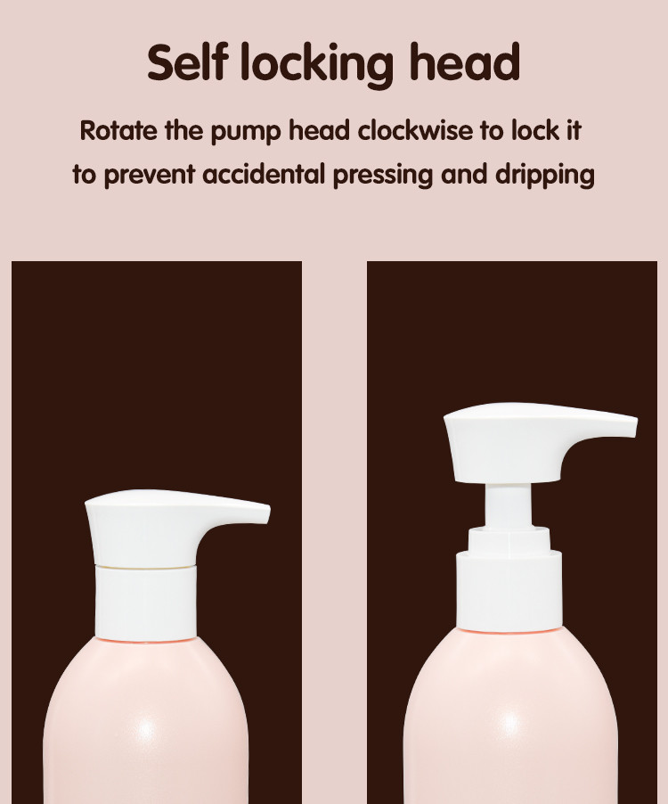 Smooth PET Round Shoulders Cosmetic Lotion Bottle With 2.8cc 240ml 300ml
