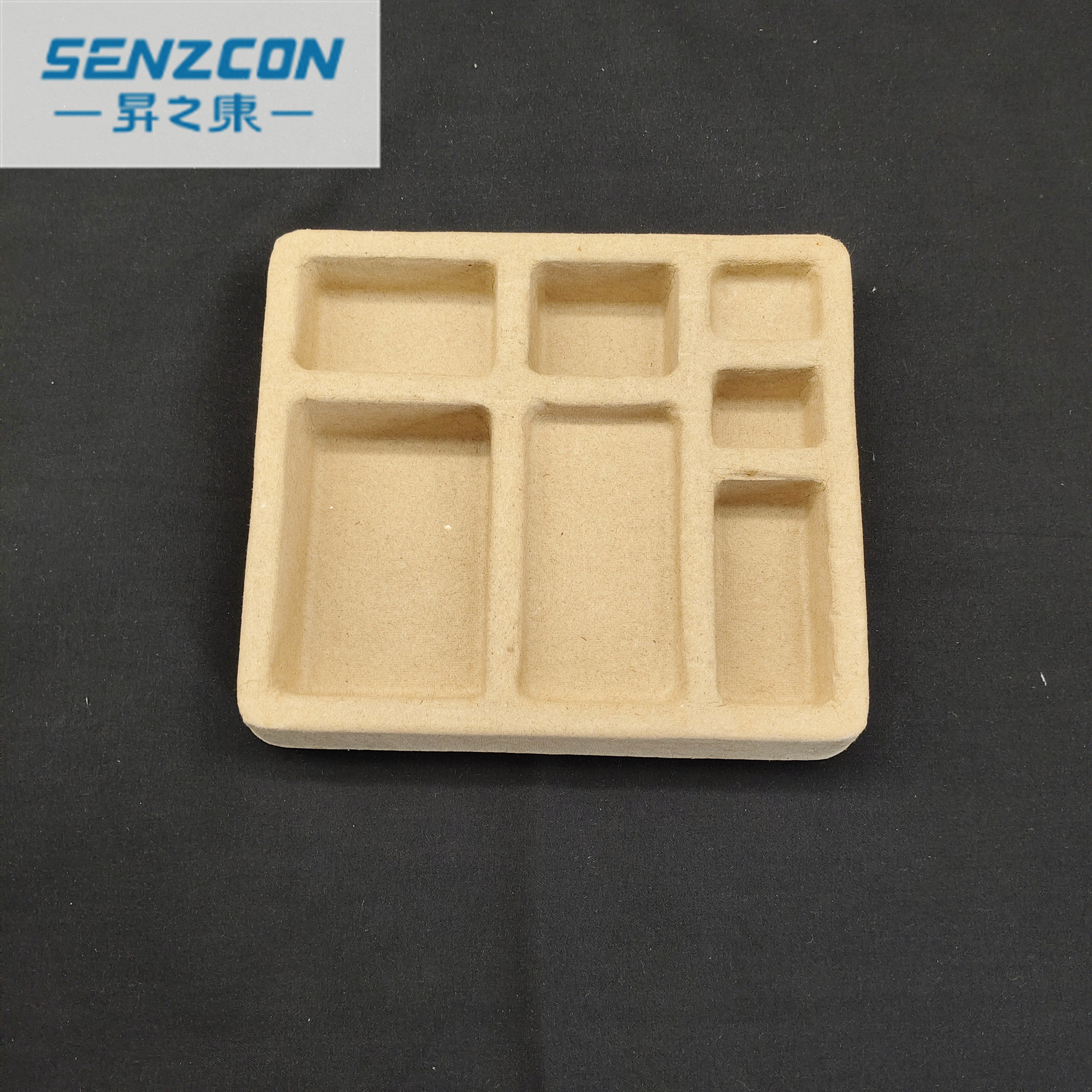 The factory customizes pulp molding product packaging, daily necessities, plant fiber bases, which are dry-pressed, environmentally friendly and