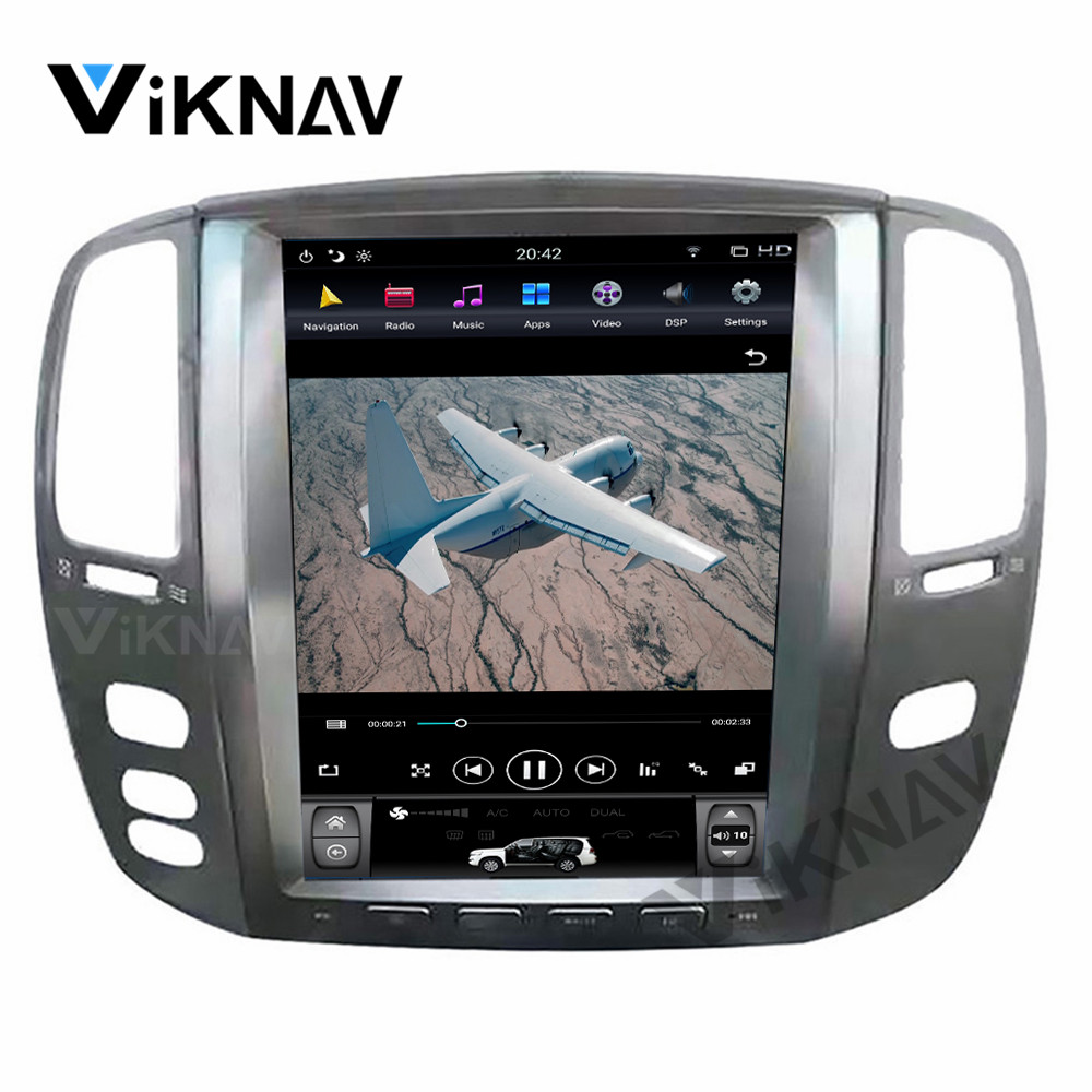 LEXUS LX470 12.1inch Android Auto Head Unit DVD Player Vertical Screen
