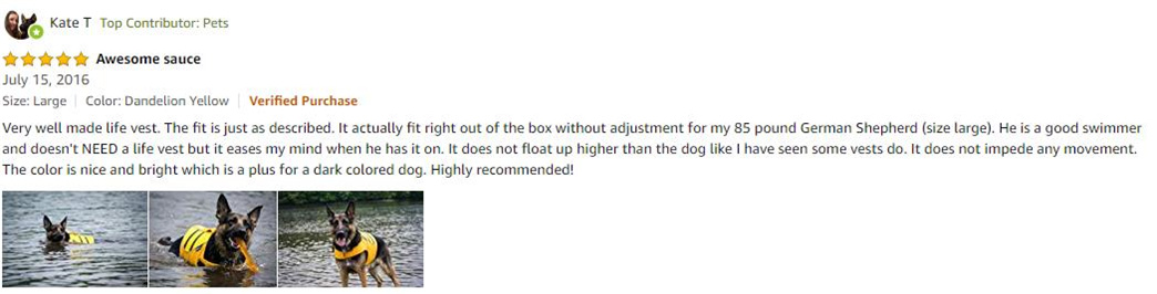 Adjustable and Reflective Strip Dog Life Jacket