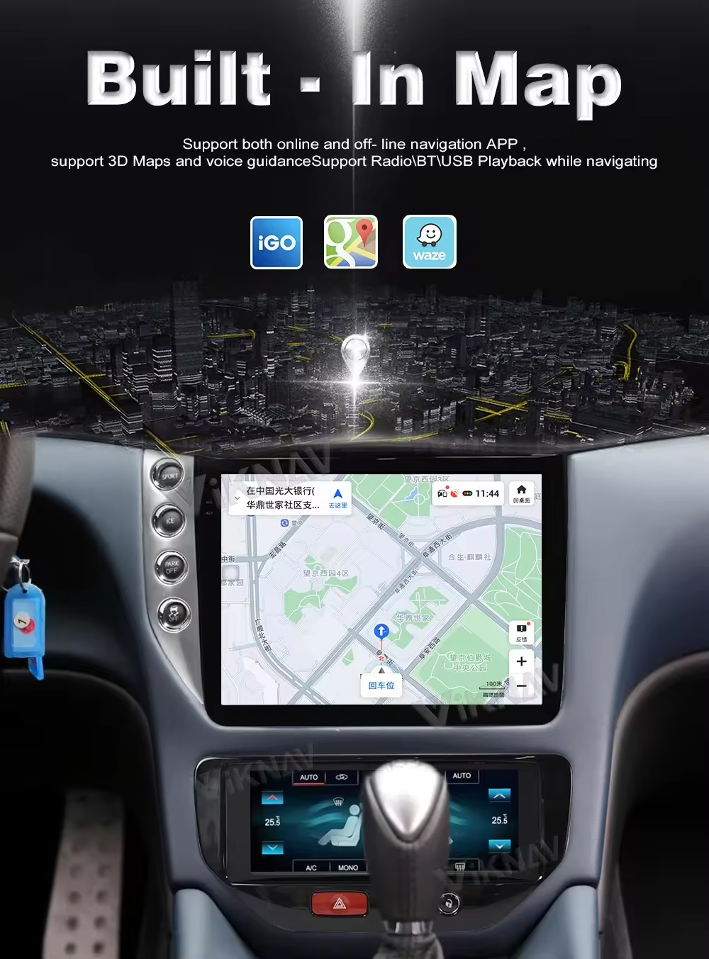 Aftermarket GT GC Maserati Granturismo Radio 2007-2017 Multimedia Player Head Unit