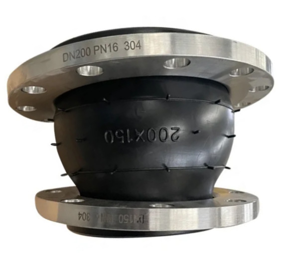 Custom Rubber Expansion Joint DIN PN16 Concentric Reducer | EPDM Flexible Flange with Galvanized Carbon Steel