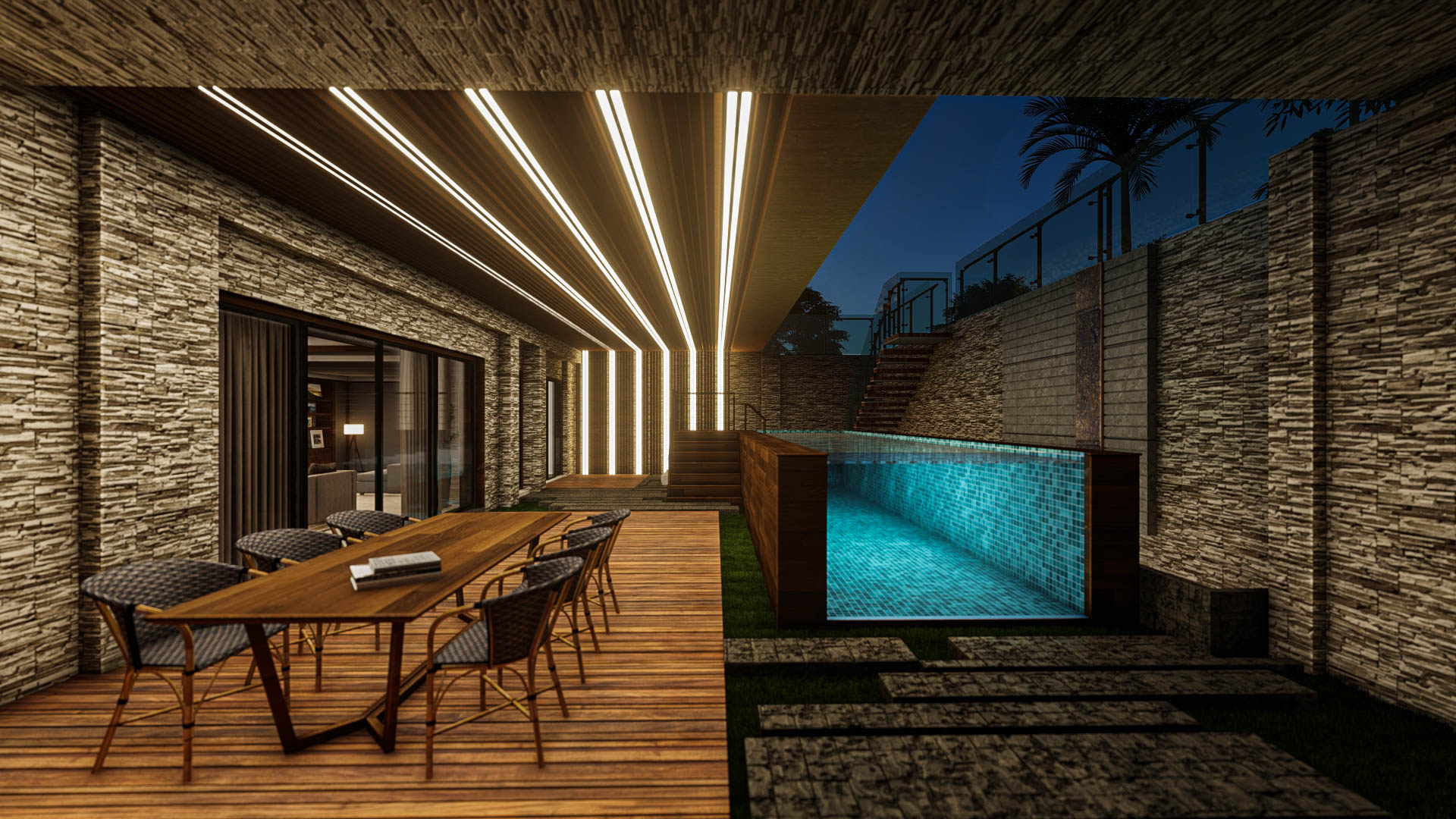 Outdoor Acrylic Swimming Pool with Easy Installation and Stainless Steel Structure