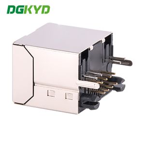 DGKYD52T1188AB1A1DY1008 180 Degree Direct Insertion RJ45 Network Connector