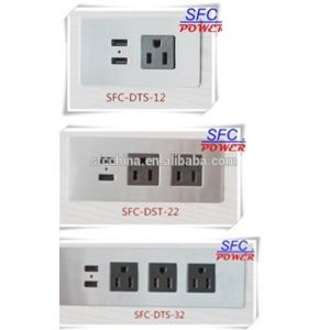 Quality Desktop Socket / Tabletop Socket /stainless steel for furniture assemble for sale
