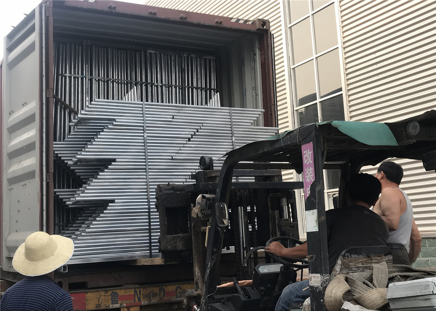 Temporary Security Construction Fencing Panels 1.83mx3.65m Mesh 57mmx57mm Diameter3.2mm/10Ga