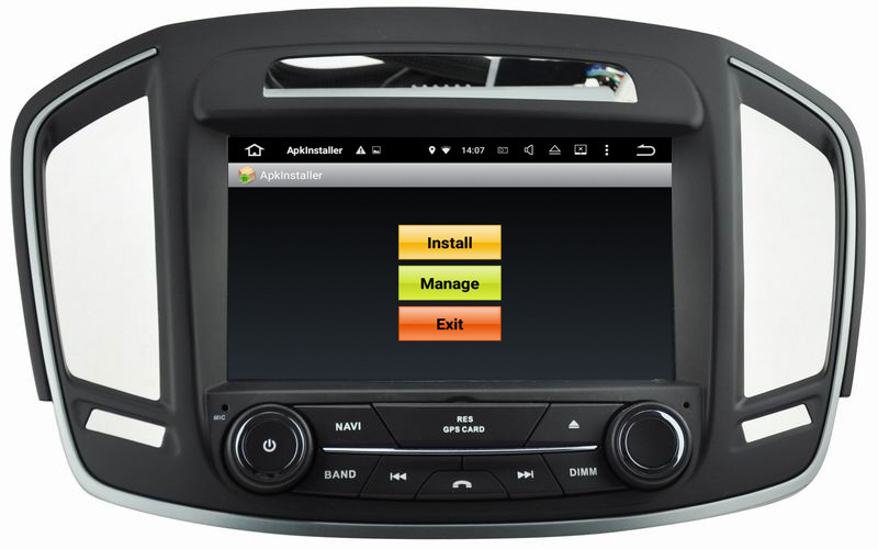 Ouchuangbo car radio player android 7.1 system for Opel Insignia 2014 with wifi 3g SWC USB calculator DDR3 2GB