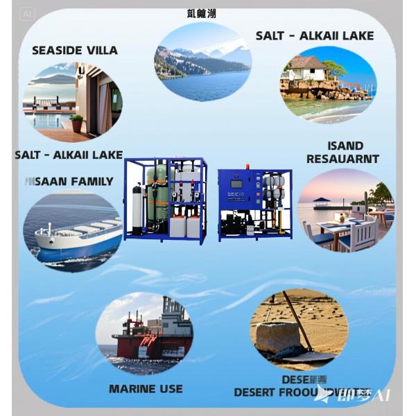 RO Membrane Seawater Desalination Systems Customizable High Performance