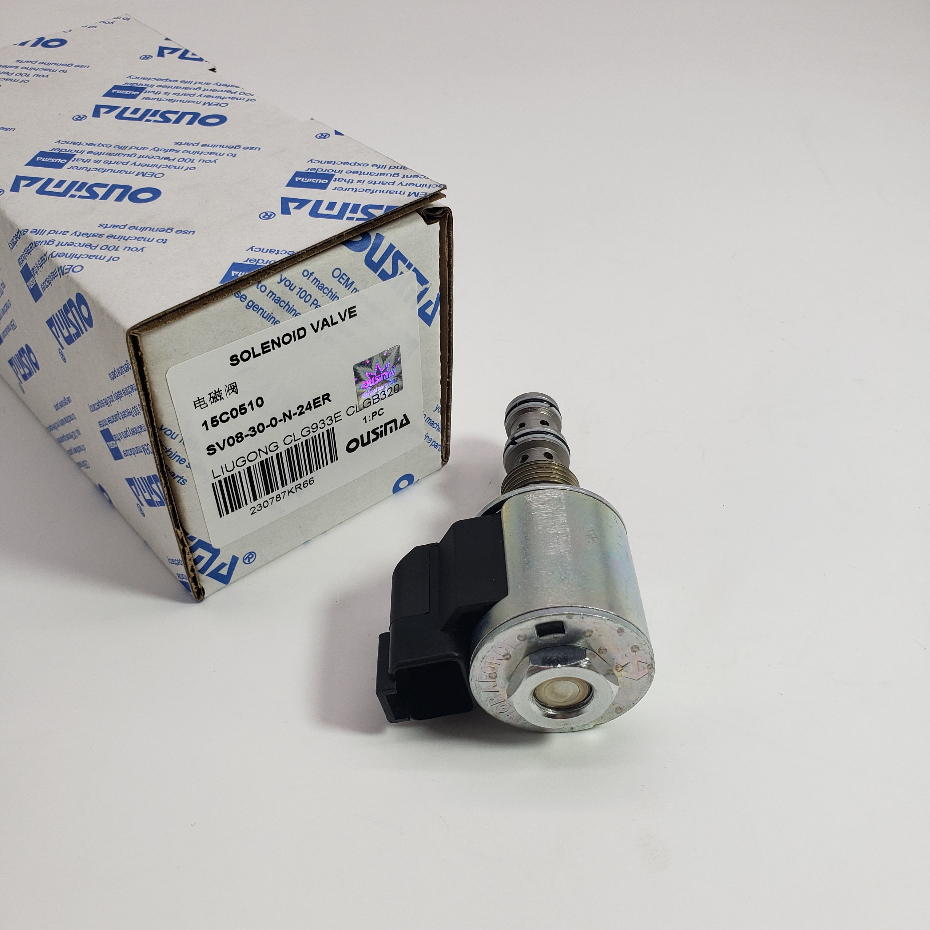 High quality Excavator Solenoid Valve 15C0510 SV08-30-0-N-24ER for LIUGONG CLG933E CLGB320