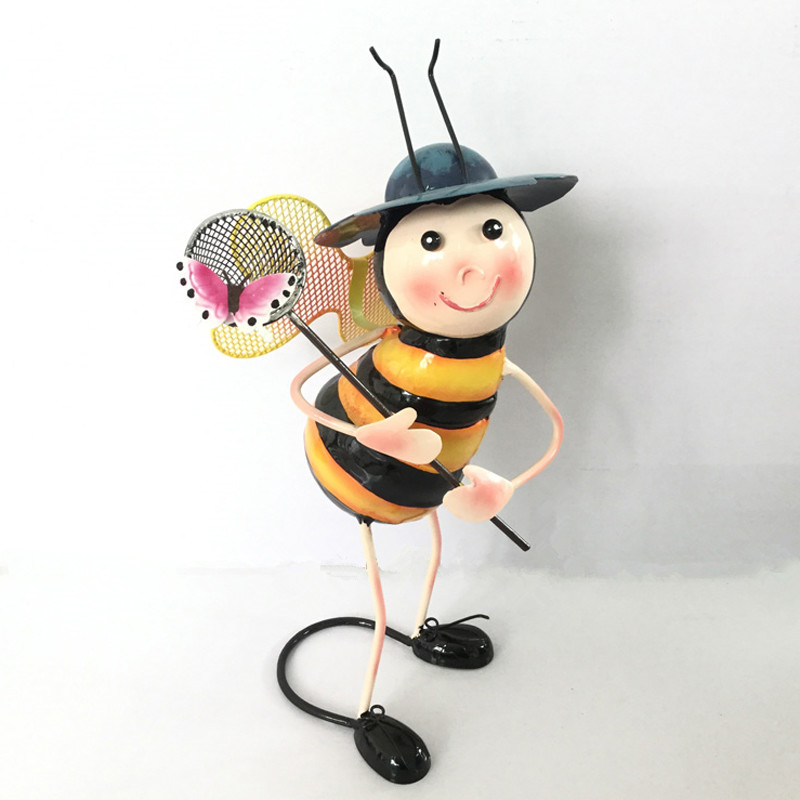 Vintage Cartoon Bee Decorations Indoor Outdoor Home Ornaments Garden Decoration