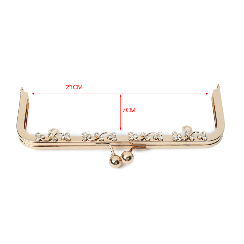 Alalamu Clutch Frame Hardware Square Purse Frame 8.26×2.75in