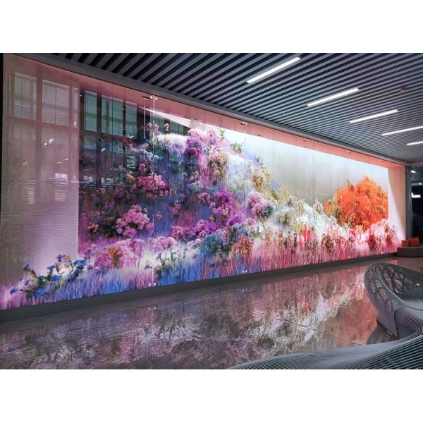 Customized High Transparency LED Grille Screen Waterproof Outdoor LED Transparent Grille Screen