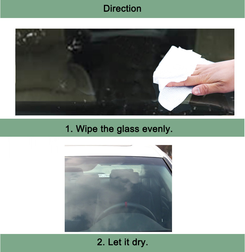 Anti-fog Waterproof dustproof car glass protective wipe Easy Use