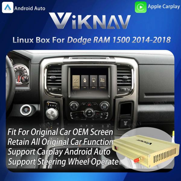 Viknav Linux Interface Box for Dodge RAM 1500 2014-2018 with Wireless CarPlay