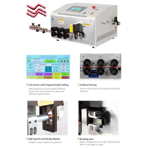 High Productivity Electric Wire Stripping Machine Cutting Bending Multifunctional
