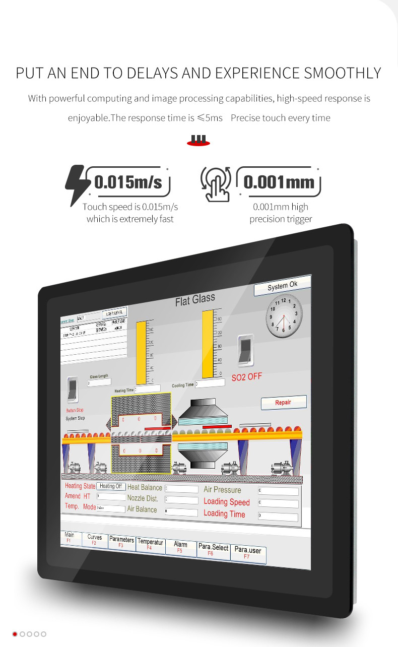 10.4" 350cd m2 Embedded Capacitive Industrial Touch Screen PC