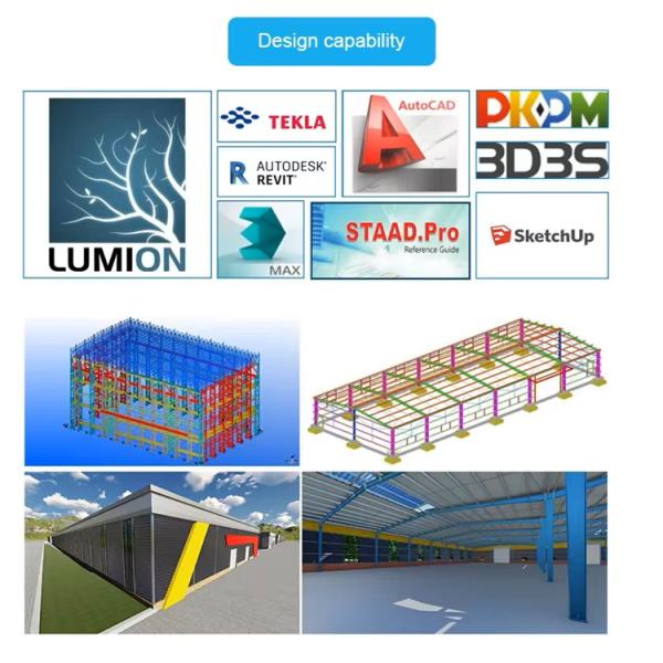 Steel Structure Workshop Modern Design Prefabricated Industrial-Style Exhibition Hall