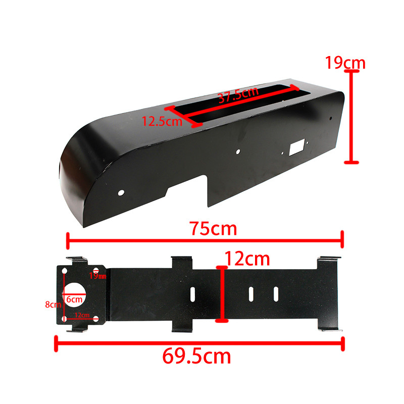 Black Tail Lamp Cover 14100744-B2 Iron Tail Light Cover Left For Benz Spare