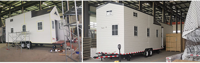 Hot Sale Light Steel Prefabricated Tiny House on Wheels with AU Standard