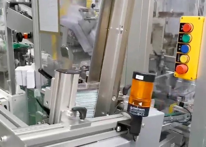 PLC Control Horizontal Cartoning Machine Skin Sun Care 3000 Pcs / Hour