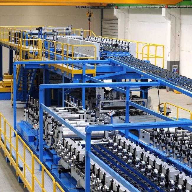 3-8m/min PU Sandwich Panel Production Line With 5.5KW Main Power
