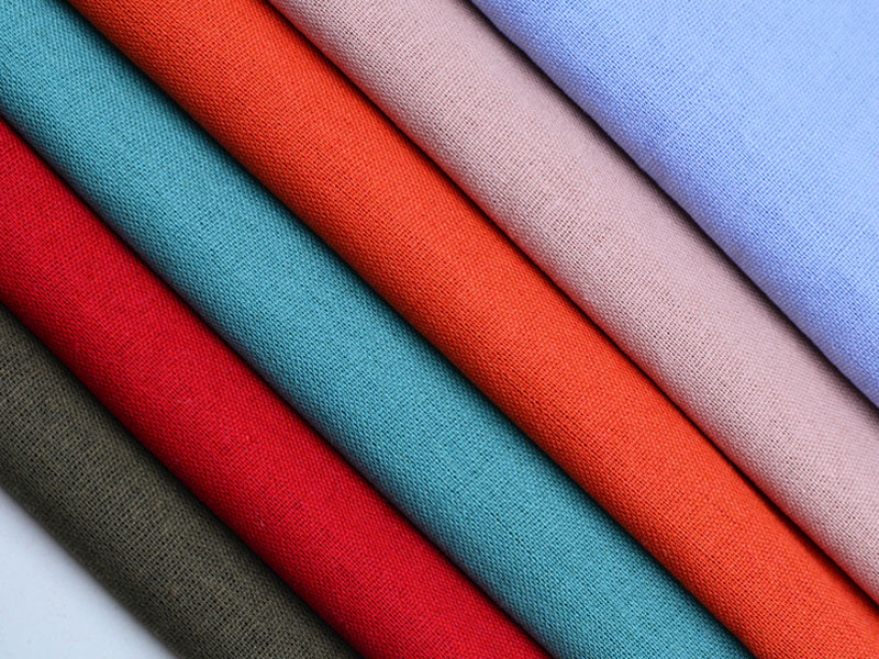 Solid Color 167gsm-185gsm Ramie Linen Fabric Plain Woven Material