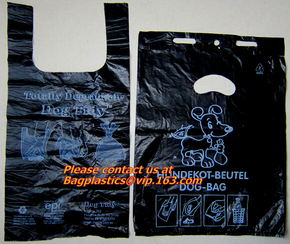 Wholesale Factory Compostable Biodegradable Plastic T-Shirt Bags,Biodegradable Compostable T Shirt Garbage Bags On Roll