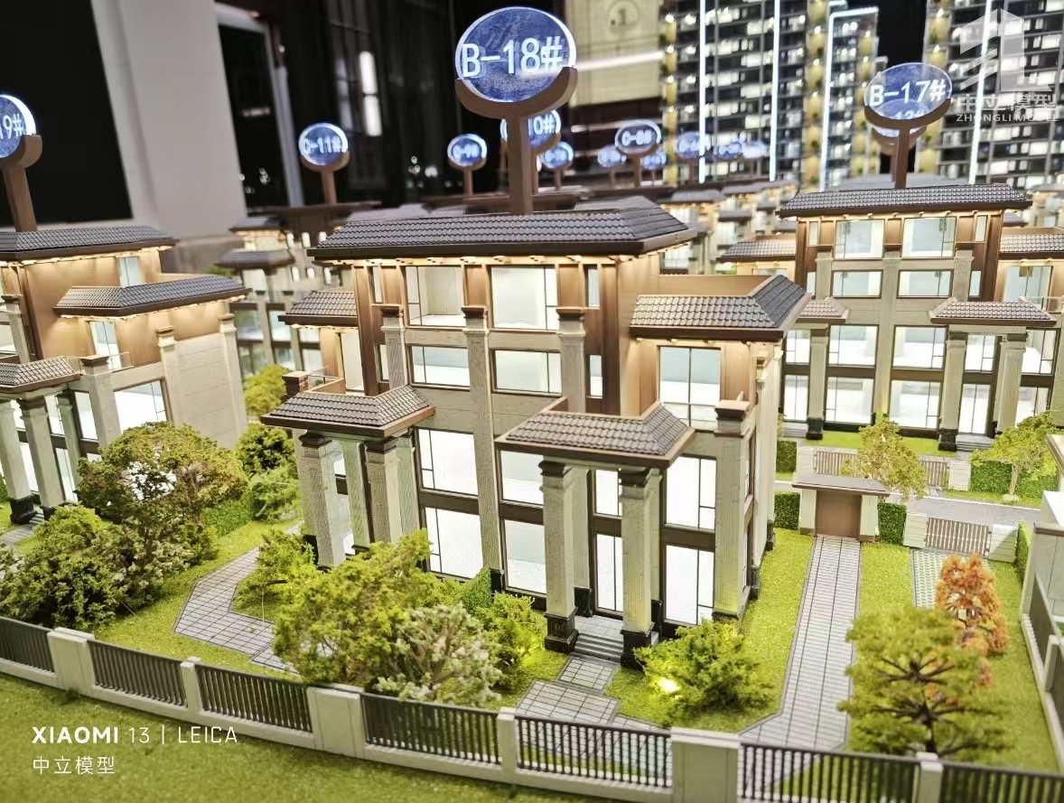 Real Estate Architectural Scale Model High Precision LED Architecture Miniature Models