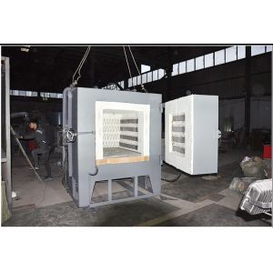 Quality 380V Fiber Cotton Electric Resistance Furnace 45KW Box Type Resistance Furnace for sale