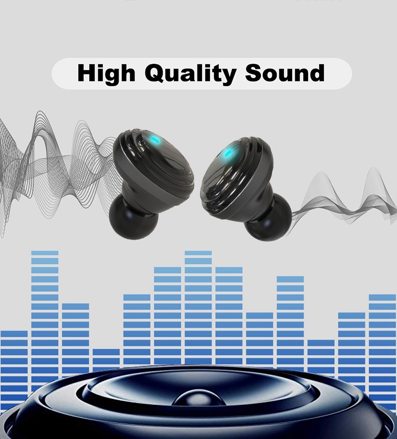 Bluetooth Tws Black Noise Cancelling True Wireless Handsfree Earbuds (for iPhone)