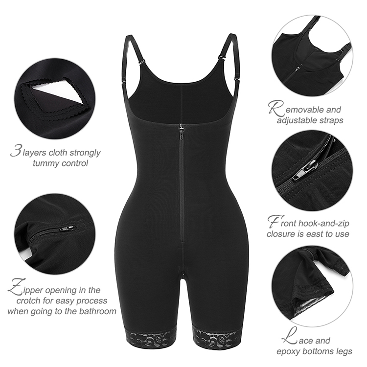 2000 HEXIN Women's Full Body Shaper Shapewear Colombian Bodysuit Tummy Control Butt Lifter