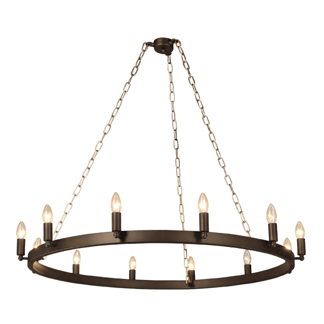 Kathy ireland Iron chandelier for Farmhouse indoor home pendant lamp (WH-CI-52)