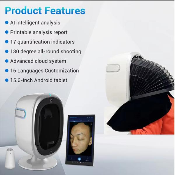 Face Scanner Deep Skin Detector Skin Tester 3D Skin Analyzer Machine