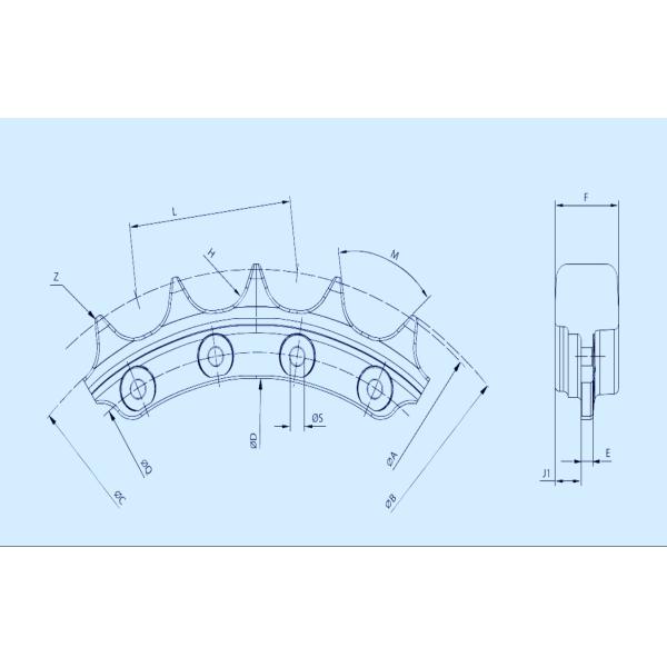 D355 Excavator Sprocket Segment Undercarriage Parts 195-27-33110N For Construction Machinery