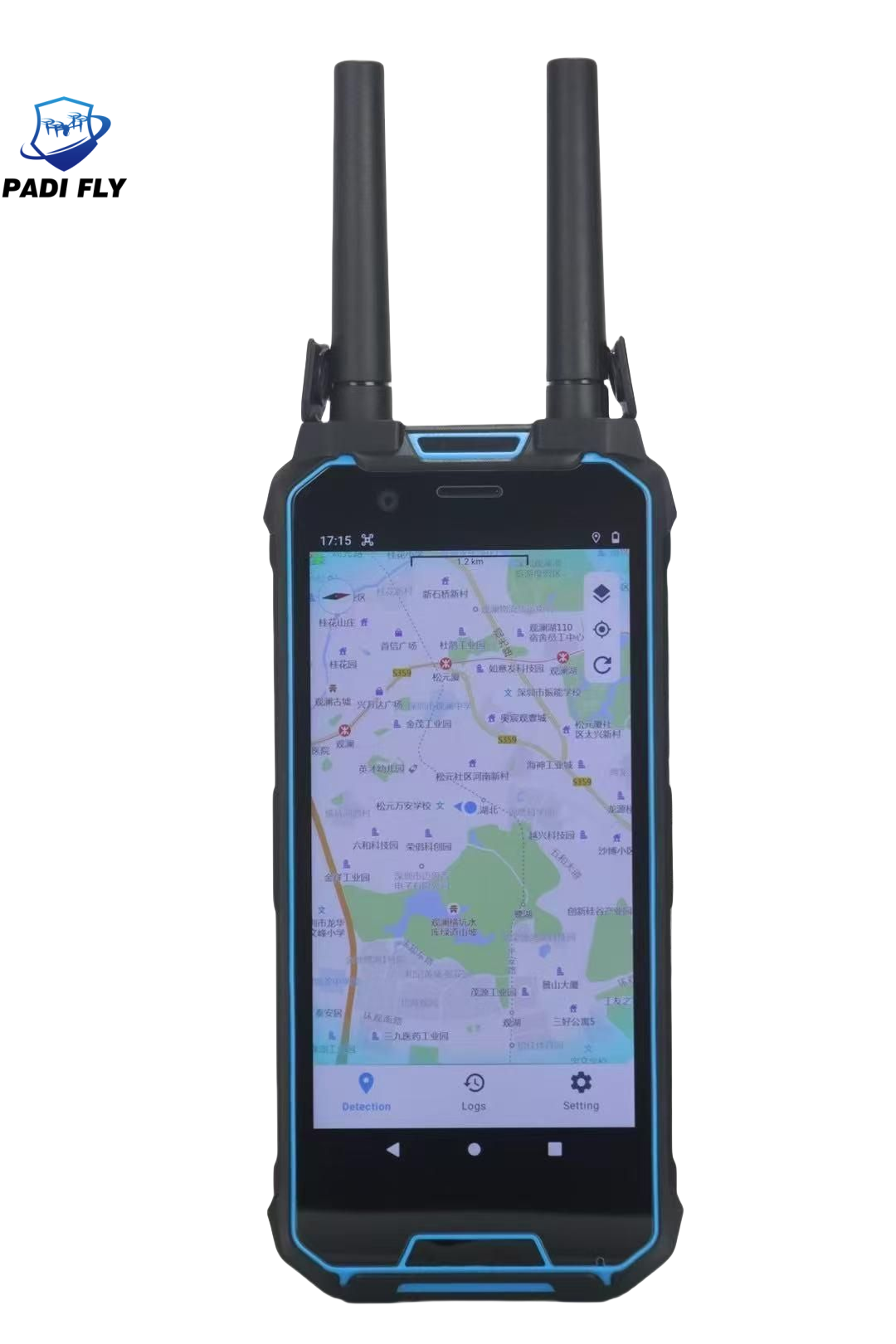 OEM Handheld Drone Detection System 1-3km Mobile Uav Detector