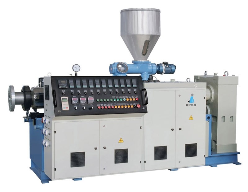 Plastic PVC Pipe Extrusion Line Machine Conical Twin Screw