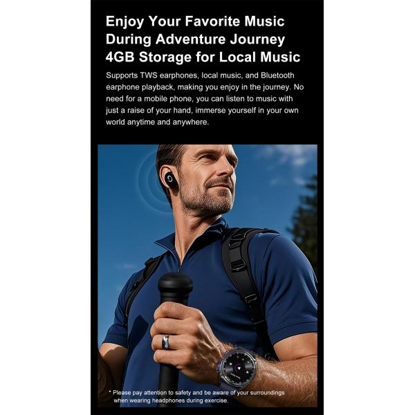 Watch DT G1 Multifunctional BT Call Sports Watch GPS Track Compass 5ATM Waterproof Heart Rate Fitness