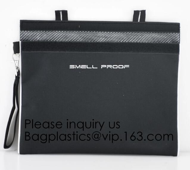 Activated Carbon Lined Odor Small Smell Proof Bag For Weed With Waterproof Zipper,Smellproof Pouch Stylish Secire Lock B
