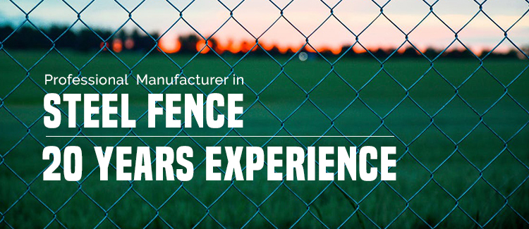 Custom PVC Coated Carbon Steel Wire Temporary Chain Link Fence