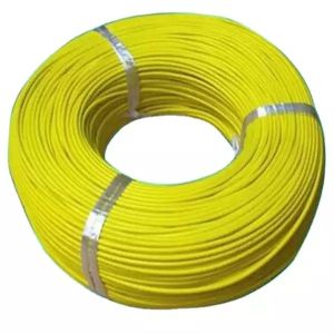 Quality Yellow 1.2mm Pvc Coated Iron Wire Metal Tight Customized for sale