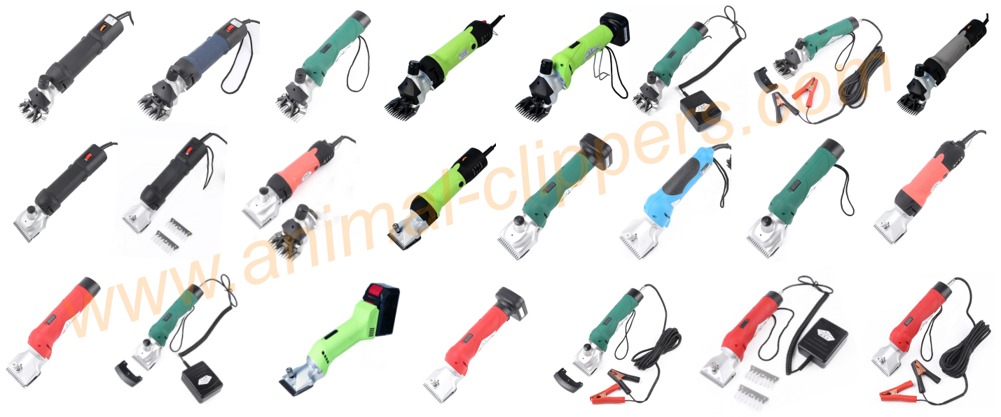 Portable Rechargeable Horse Clipper Trimmer Scissors 6 Speed Horse Hair Clippers